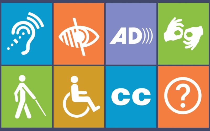 web accessibility types of disabilities infographic