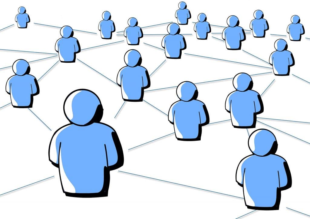 social connections network icon